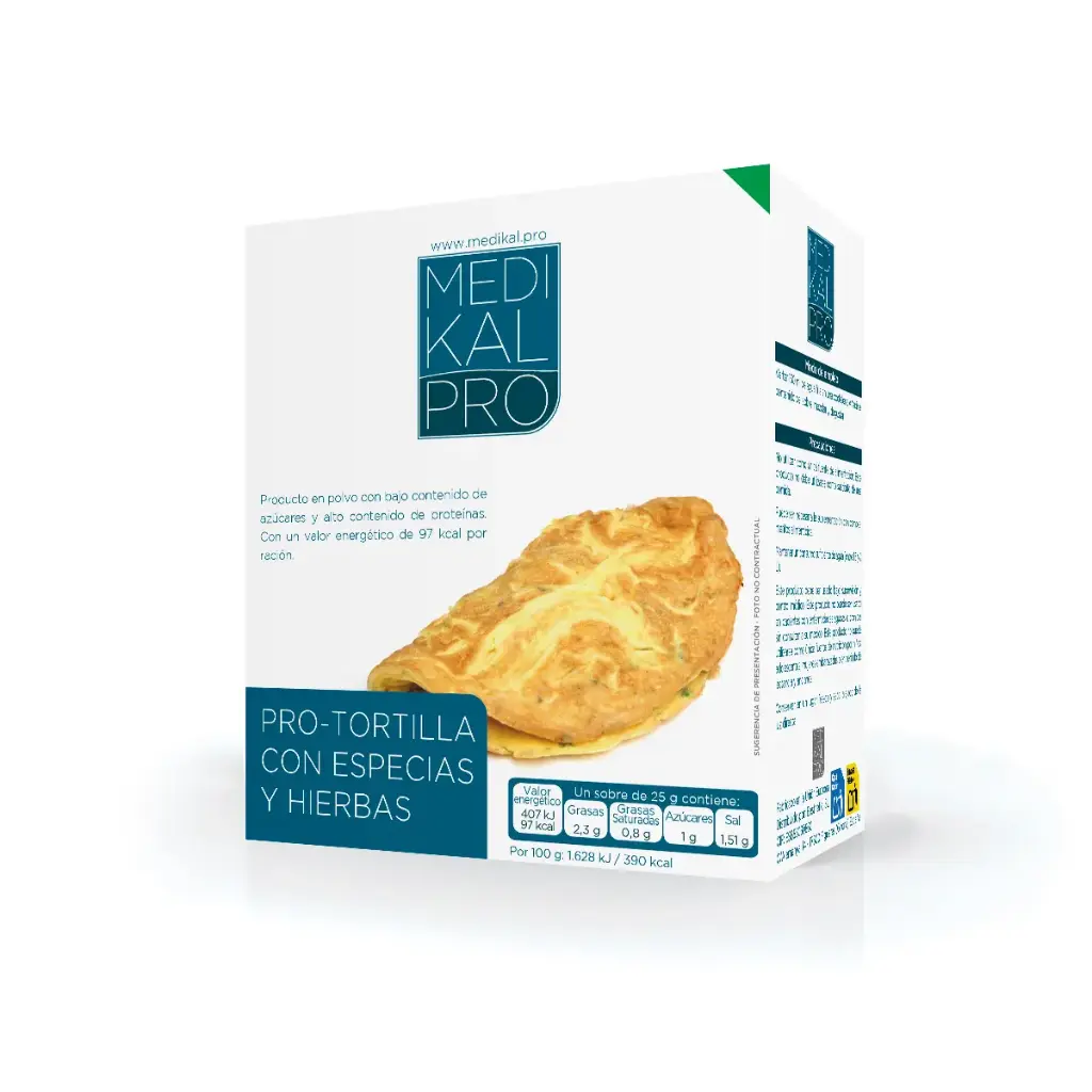 Pro-Tortilla con especias y hierbas (7uds)