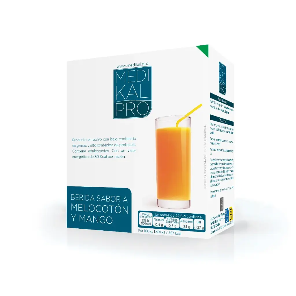 Bebida sabor a Melocotón y Mango (7uds)