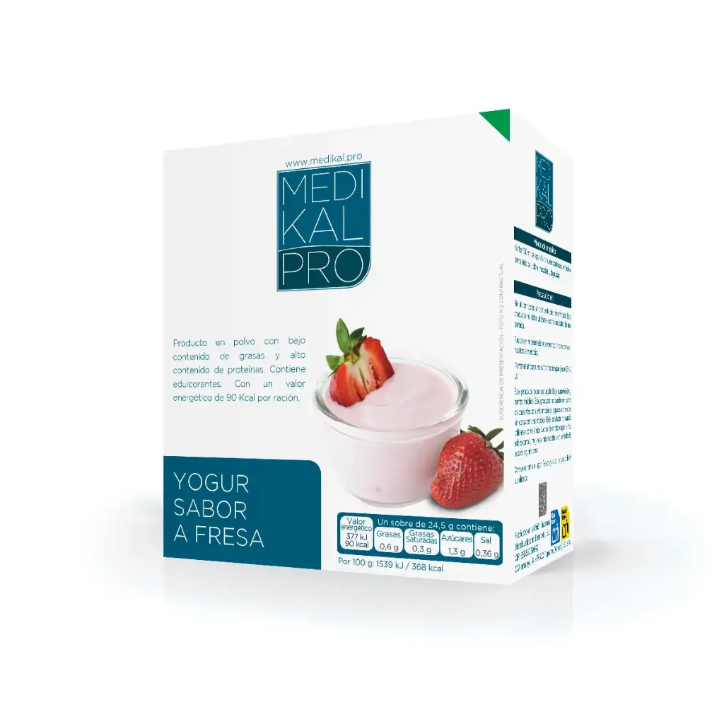 Yogur sabor a fresa (7uds)