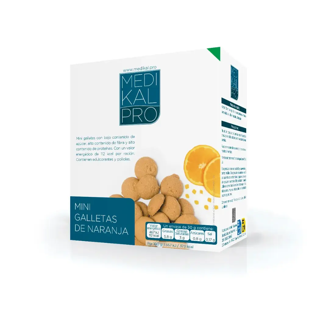 Mini galletas sabor naranja (4uds)