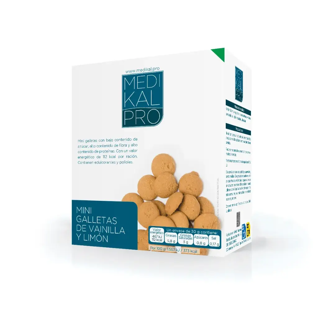 Mini galletas sabor vainilla y limón (4uds)