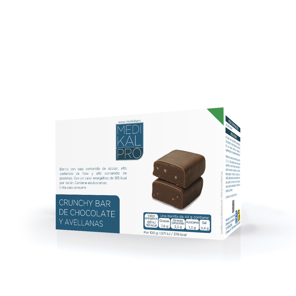 Crunchy Bar de chocolate y avellanas (5 uds)