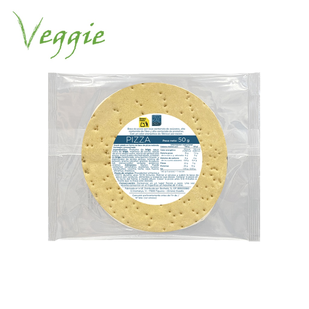 Base de pizza 50gr (1uds)