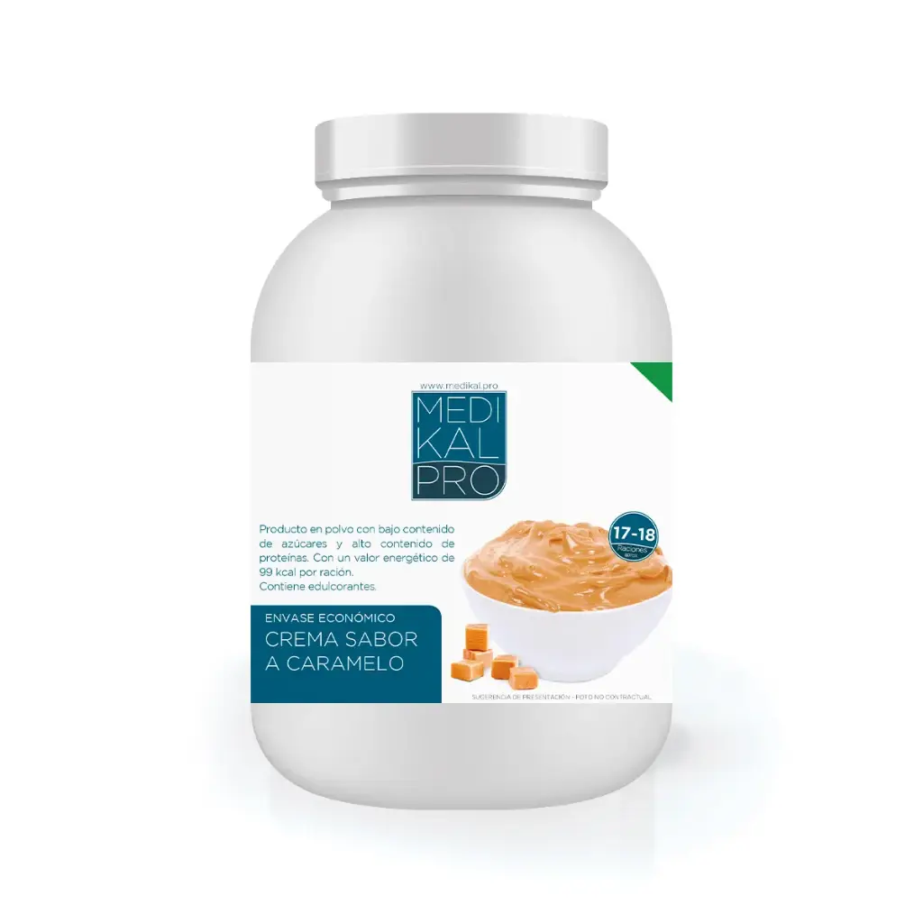 Envase económico 450gr Crema sabor a Caramelo