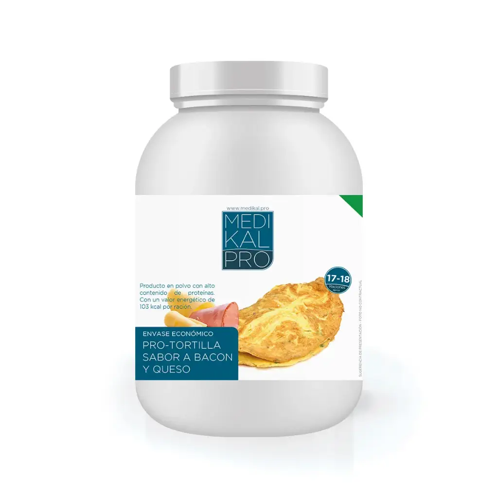 Envase Economico 450g Pro-Tortilla de sabor a bacon y queso